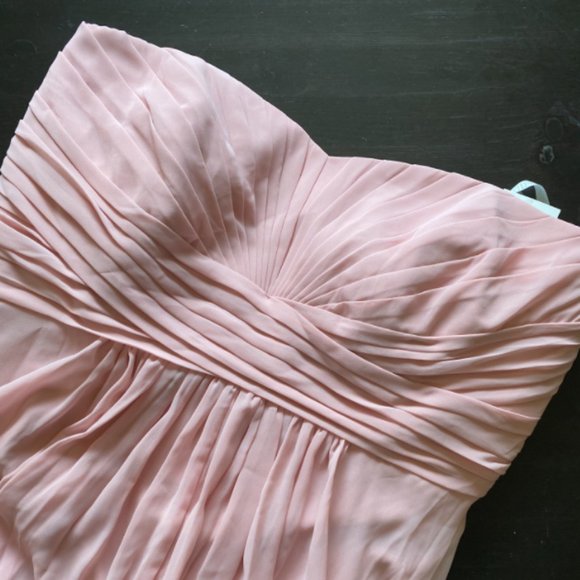 David's Bridal Dresses & Skirts - NWT David's Bridal Strapless Floor Length Dress, Ballet Pink